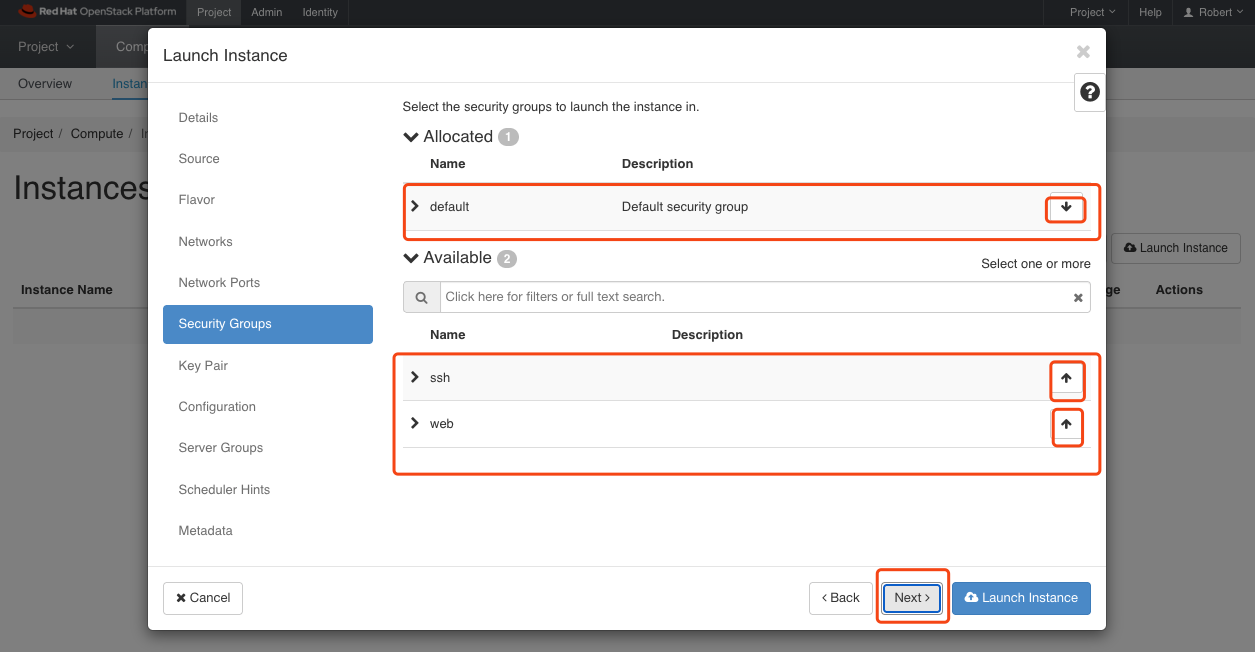 security groups